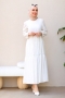 Mayla Krem Elbise