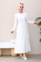 Mayla Krem Elbise