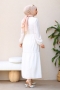 Mayla Krem Elbise