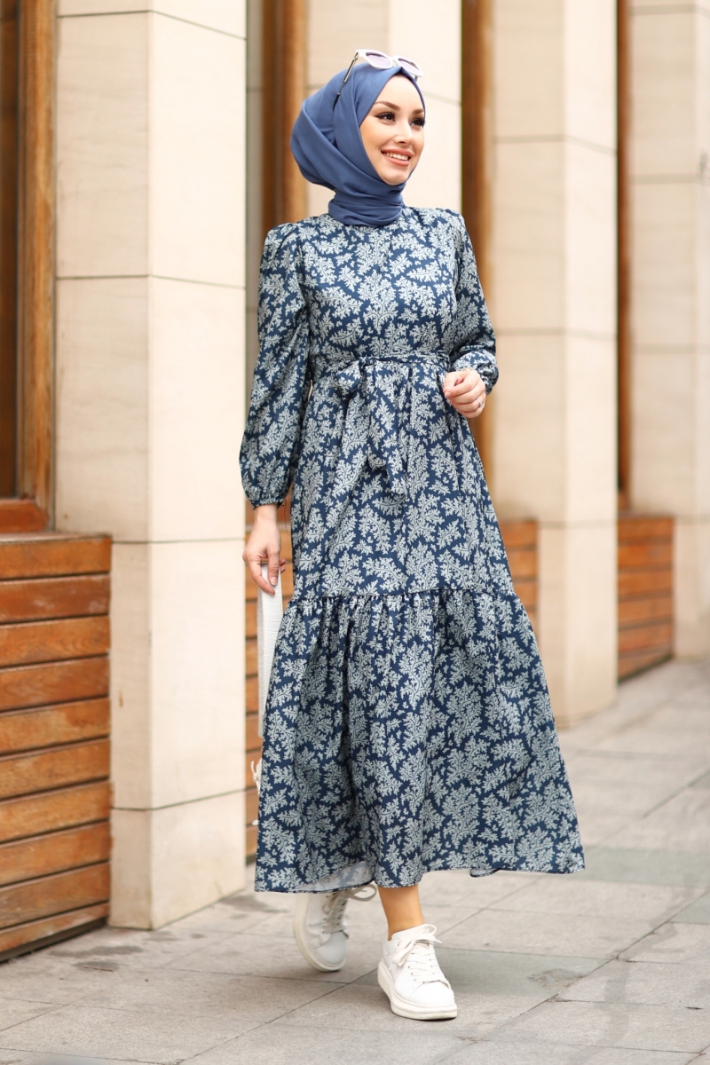 Medusa Lacivert Elbise