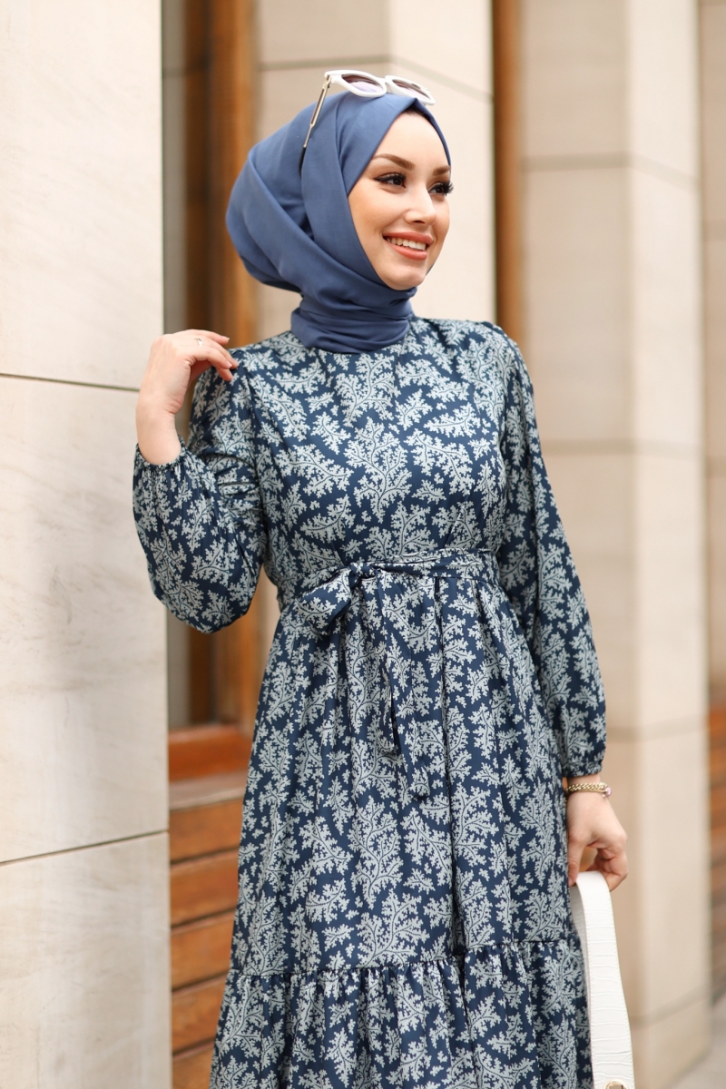 Medusa Lacivert Elbise