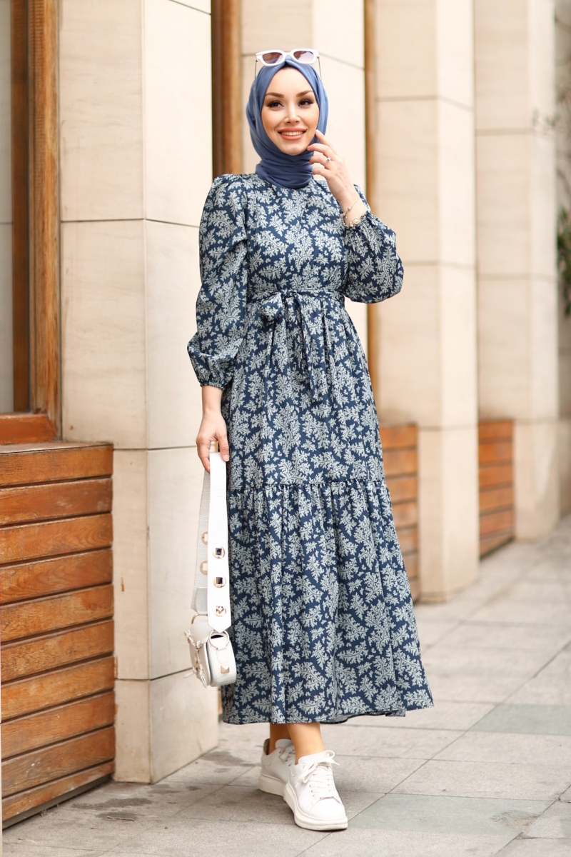 Medusa Lacivert Elbise