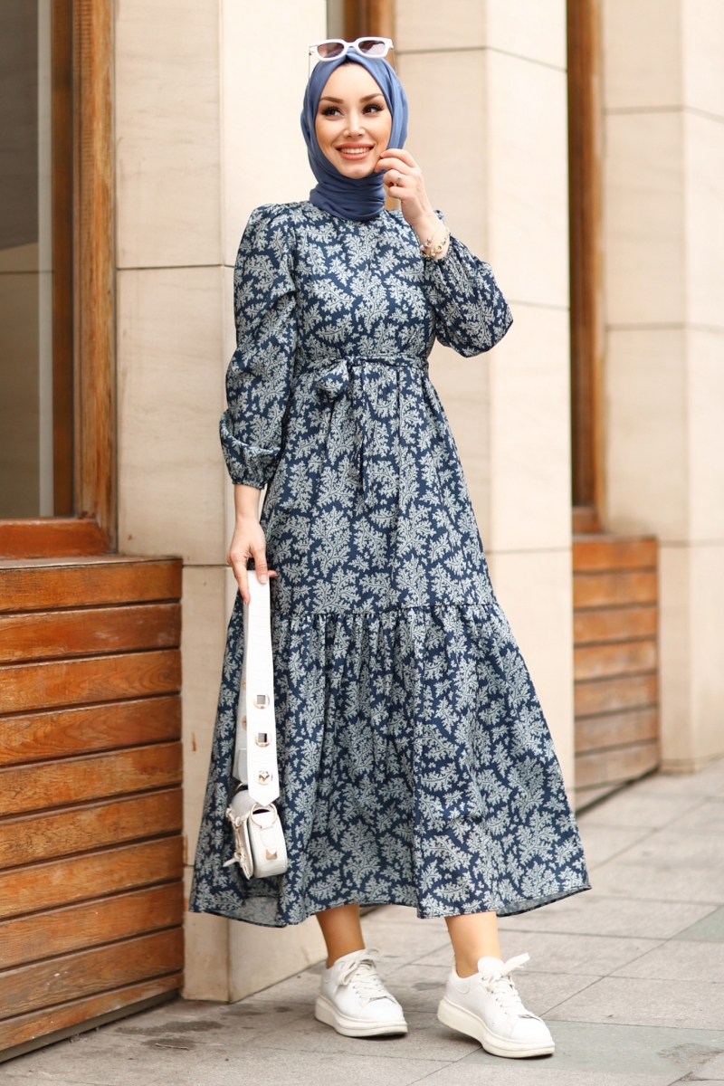Medusa Lacivert Elbise