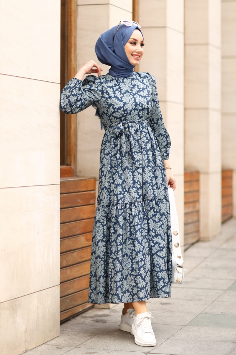 Medusa Lacivert Elbise