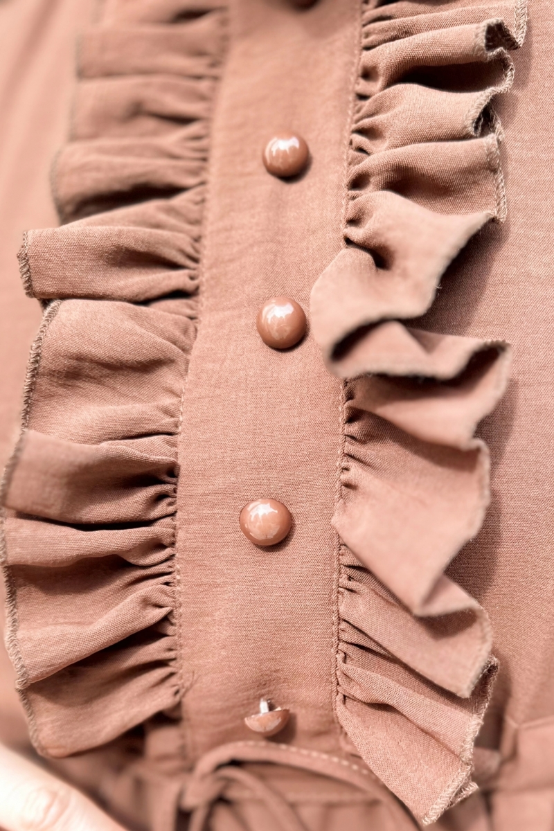 Mehir Kahverengi Elbise