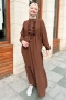 Mehir Kahverengi Elbise