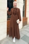 Mehir Kahverengi Elbise