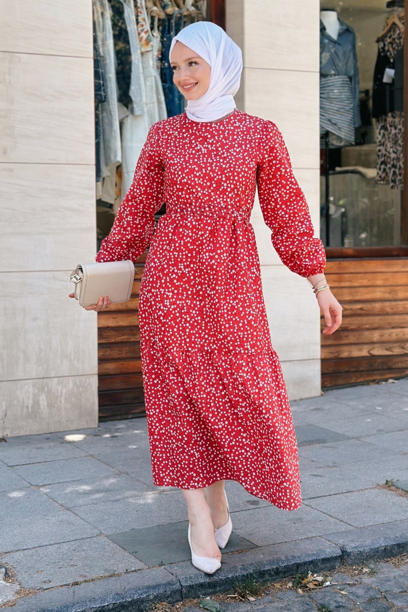 Melona Kırmızı Elbise