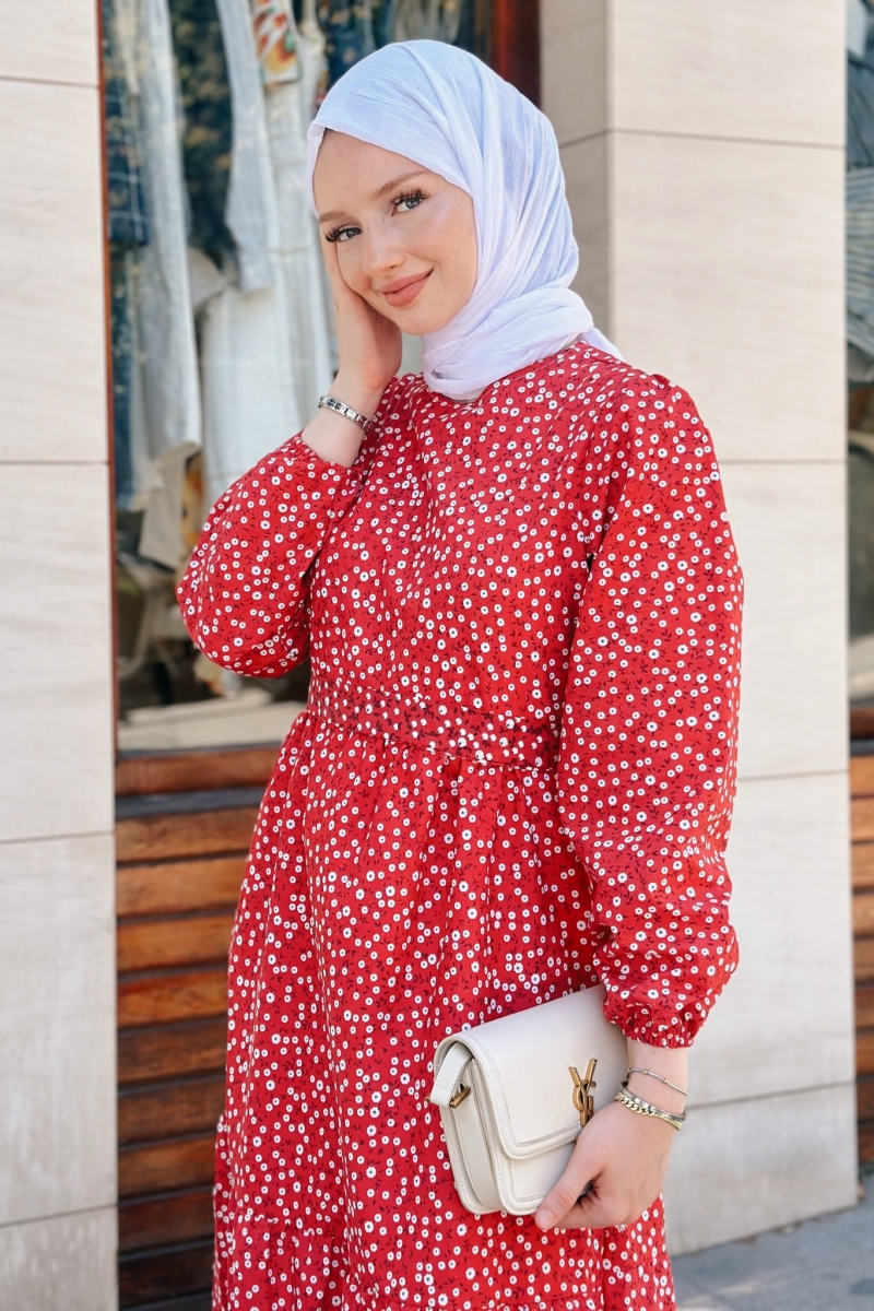 Melona Kırmızı Elbise