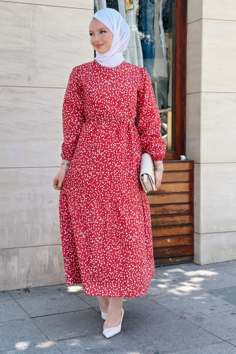 Melona Kırmızı Elbise