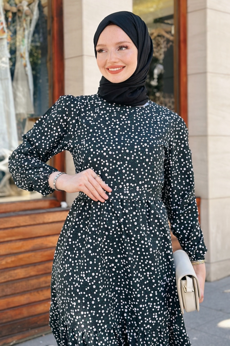 Melona Siyah Elbise
