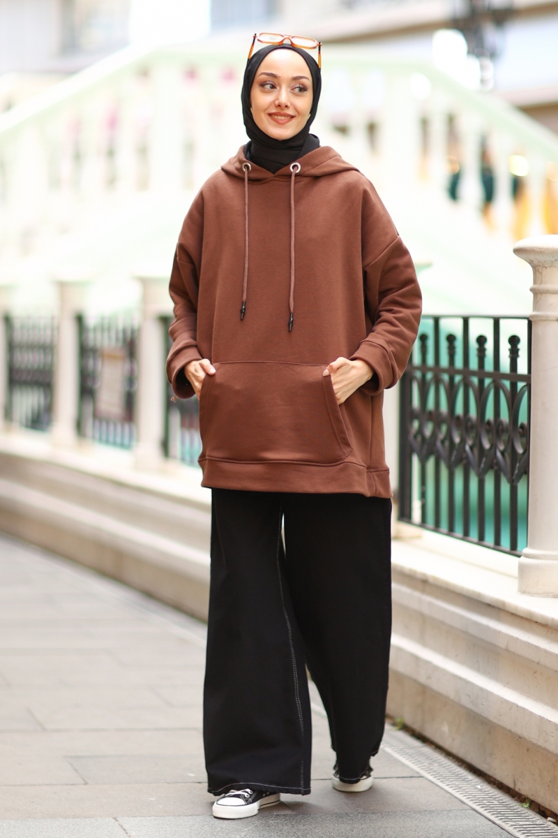 Melone Kahverengi Sweat