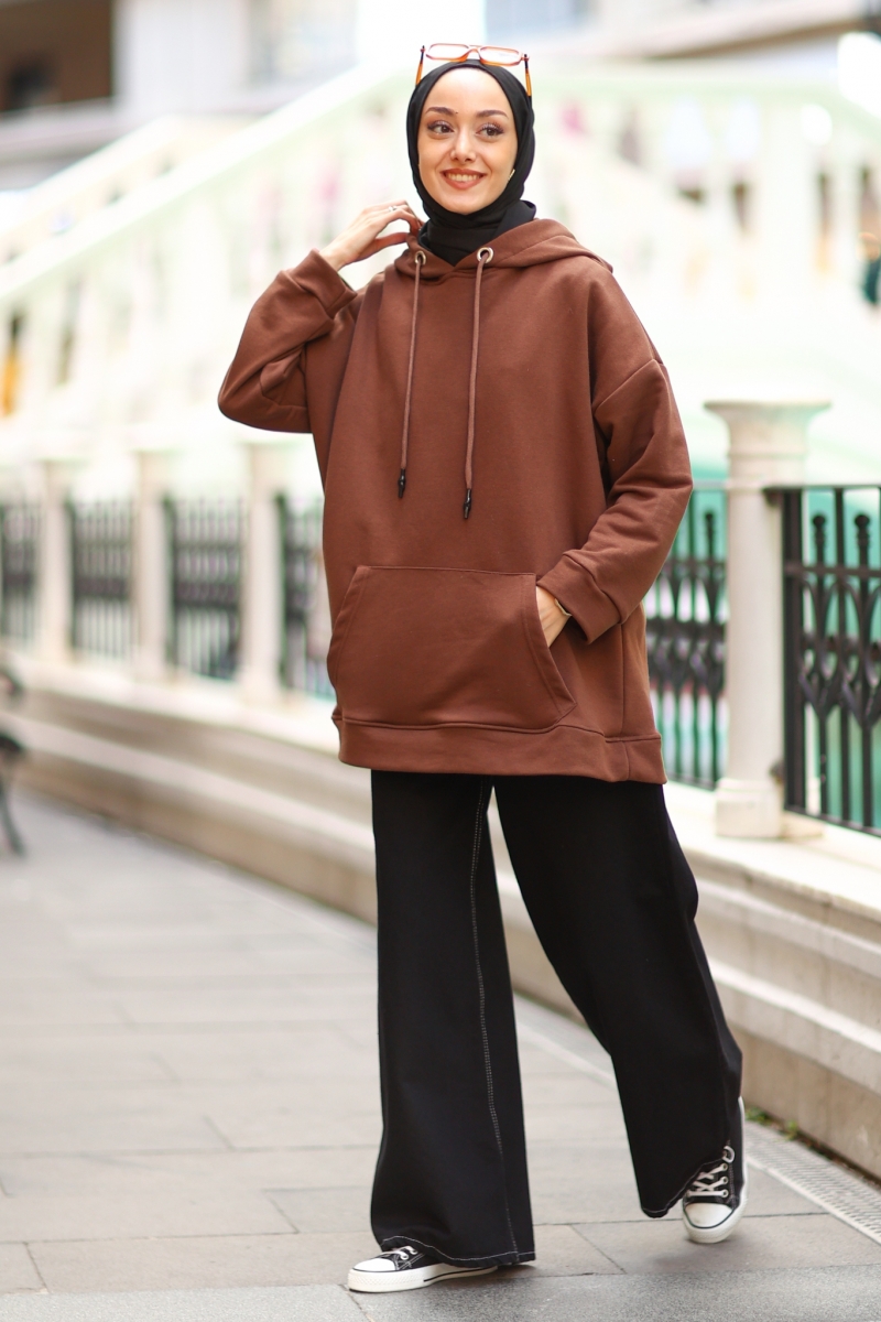 Melone Kahverengi Sweat