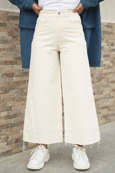 Merda Beyaz Pantolon