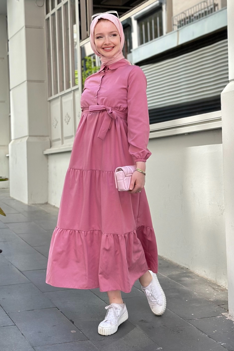 Meva Gül Kurusu Elbise