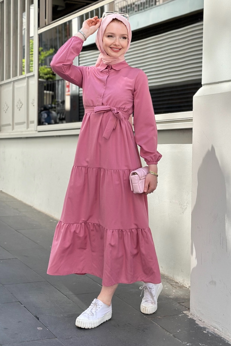 Meva Gül Kurusu Elbise