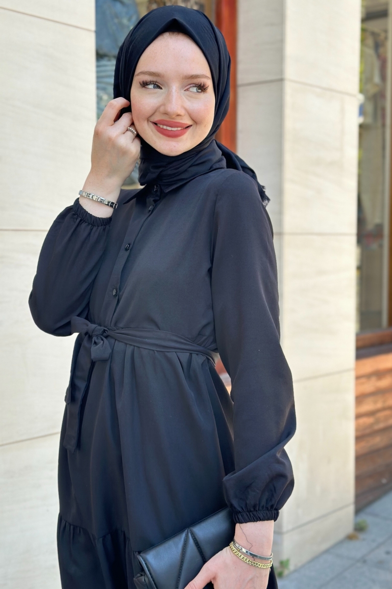 Meva Siyah Elbise