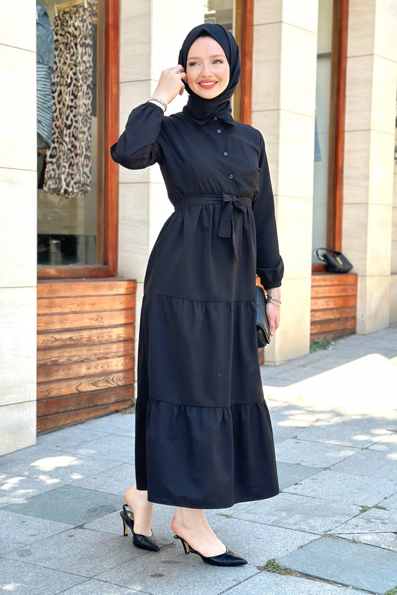 Meva Siyah Elbise