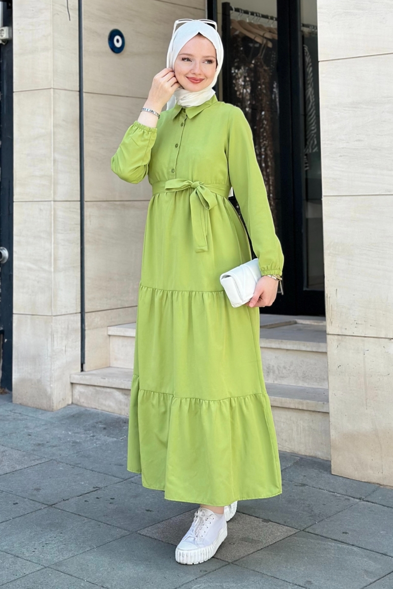 Meva Yeşil Elbise