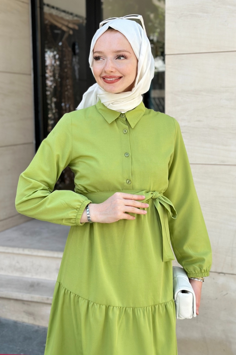 Meva Yeşil Elbise