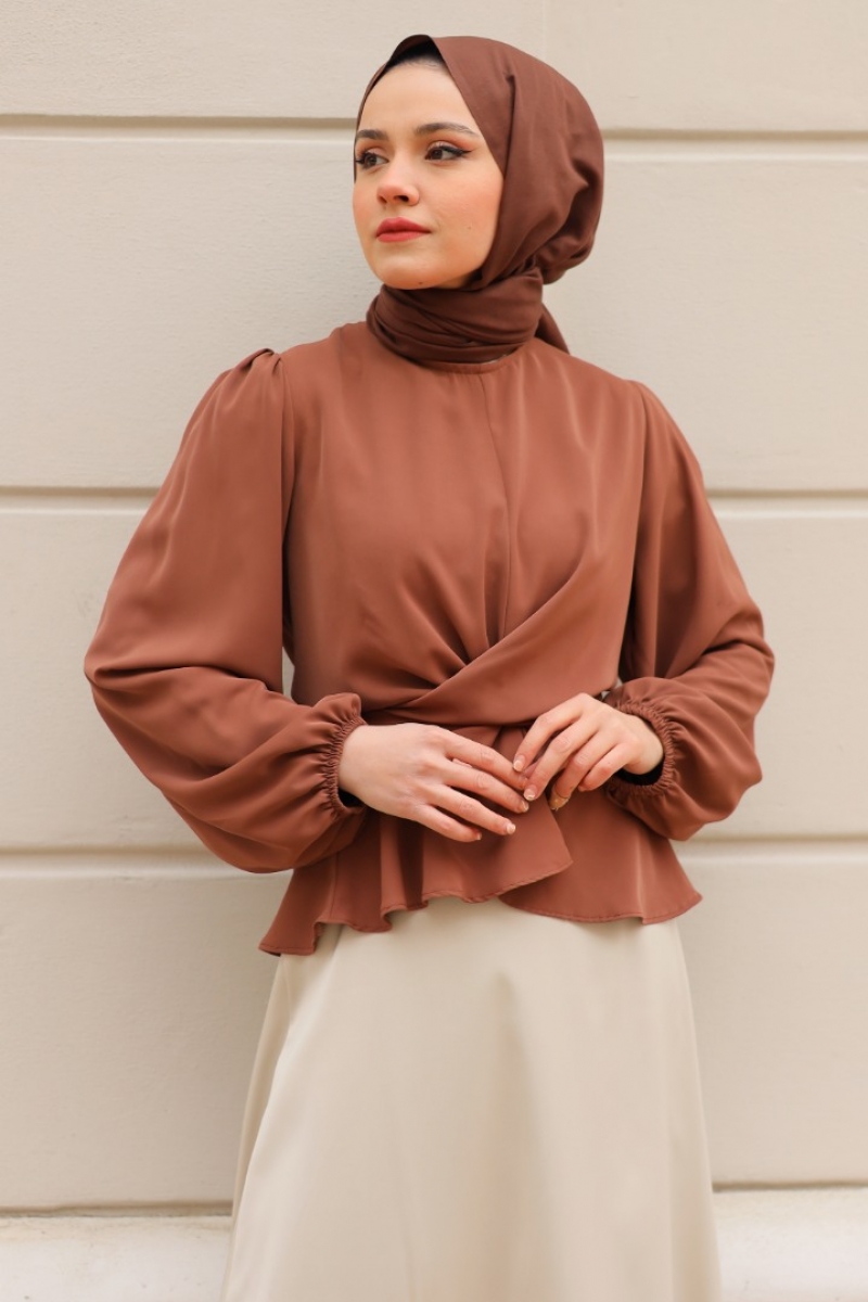 Meysa Kahverengi Gömlek