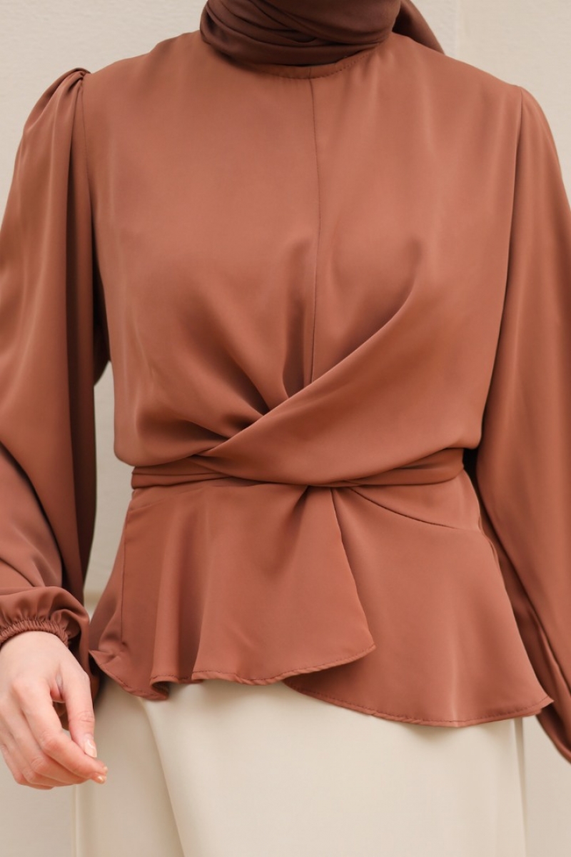 Meysa Kahverengi Gömlek