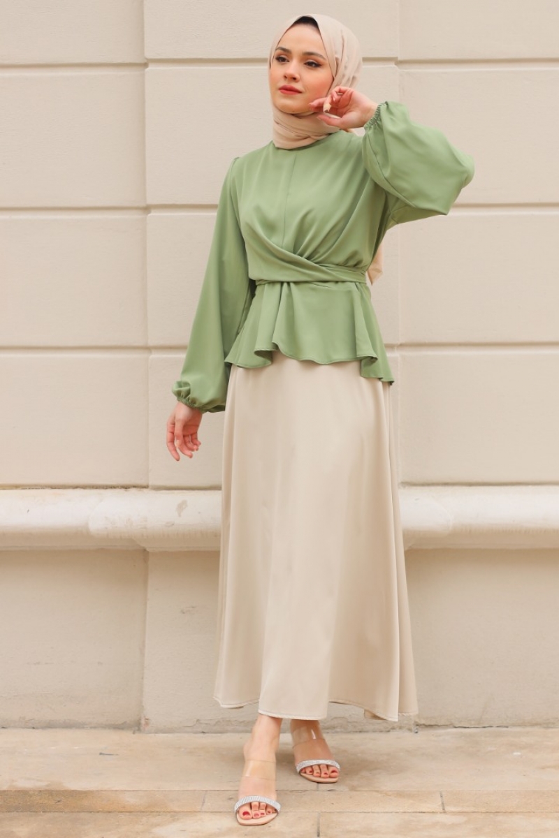 Meysa Mint Yeşili Gömlek
