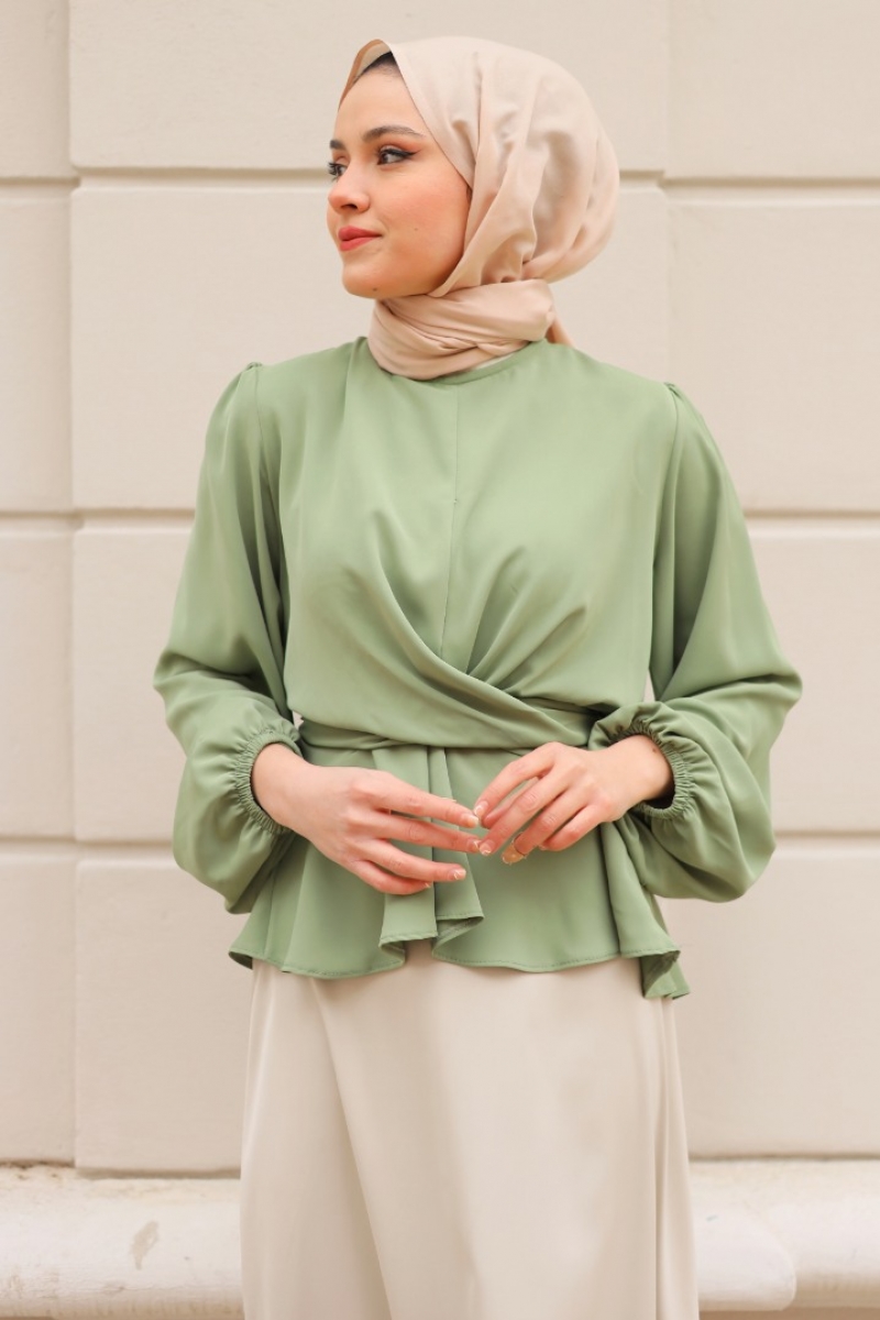 Meysa Mint Yeşili Gömlek