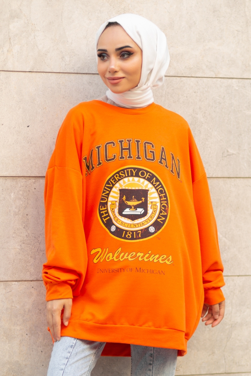 Michigan Turuncu Sweat