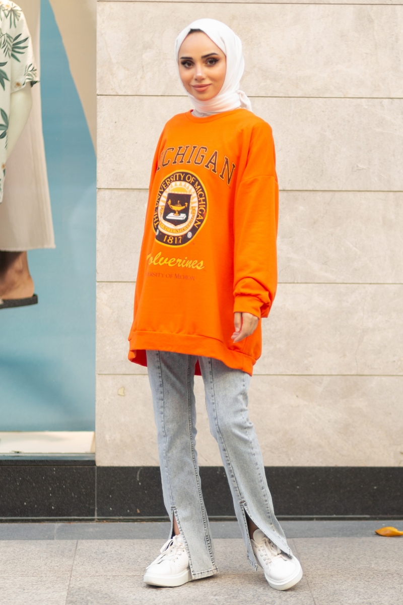 Michigan Turuncu Sweat