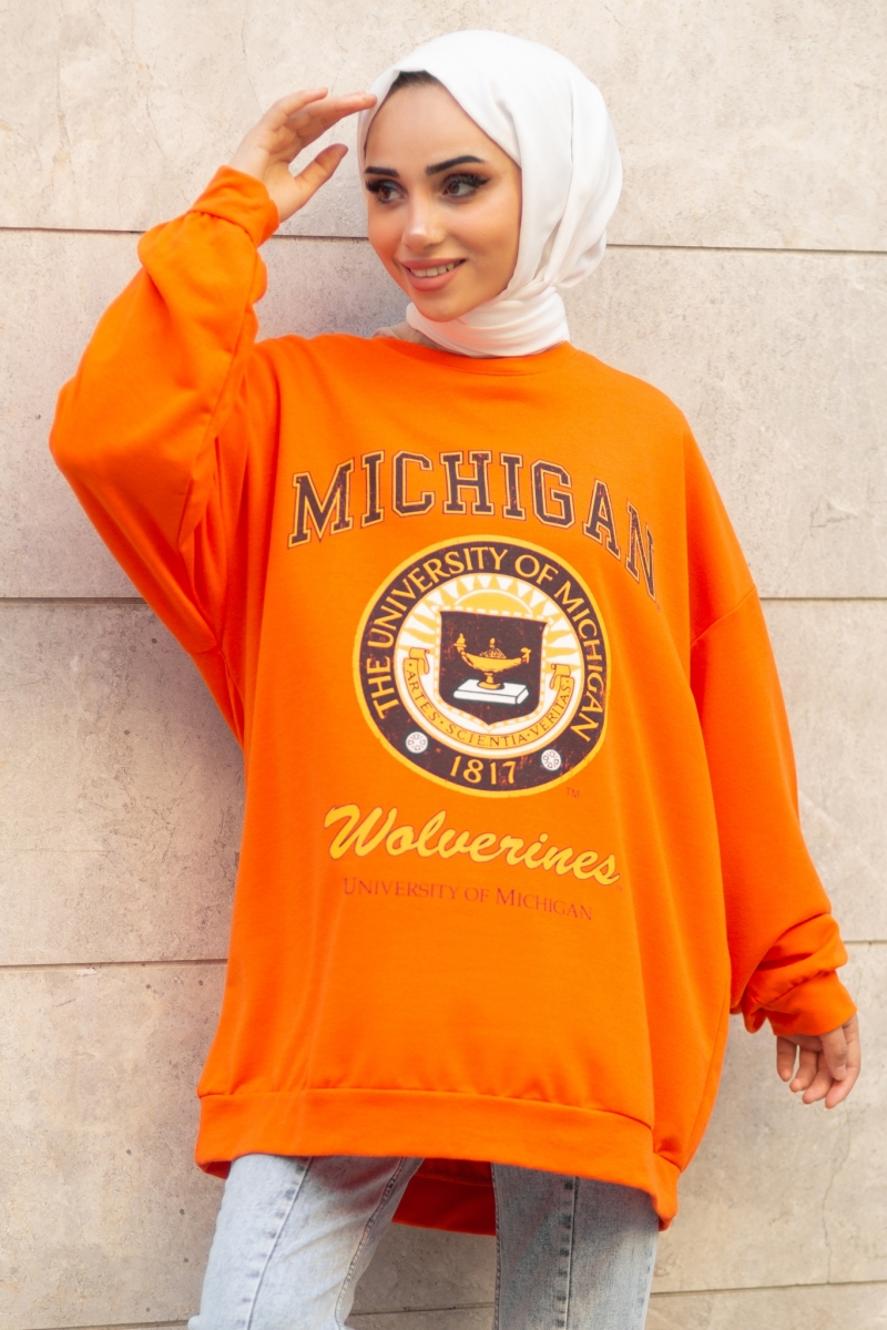 Michigan Turuncu Sweat
