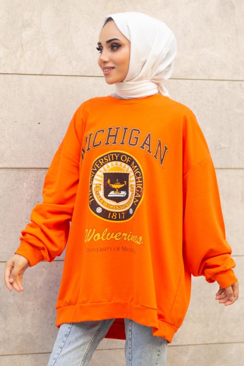 Michigan Turuncu Sweat