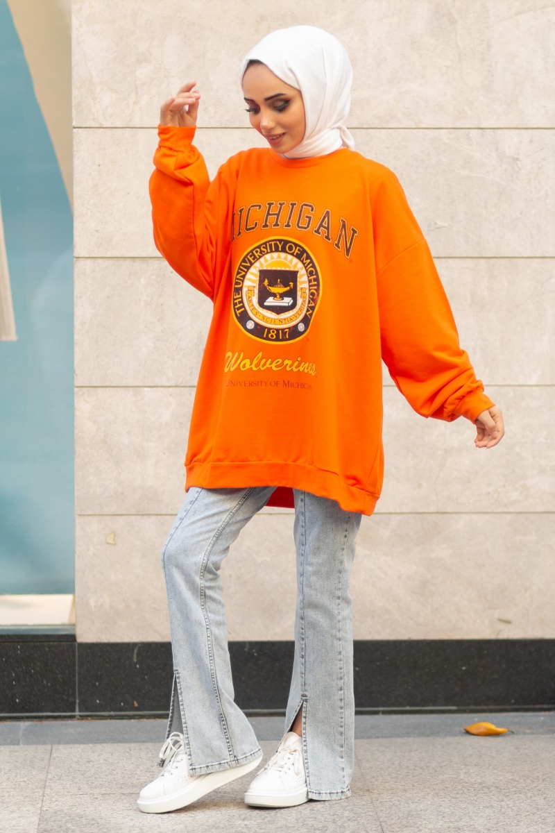 Michigan Turuncu Sweat