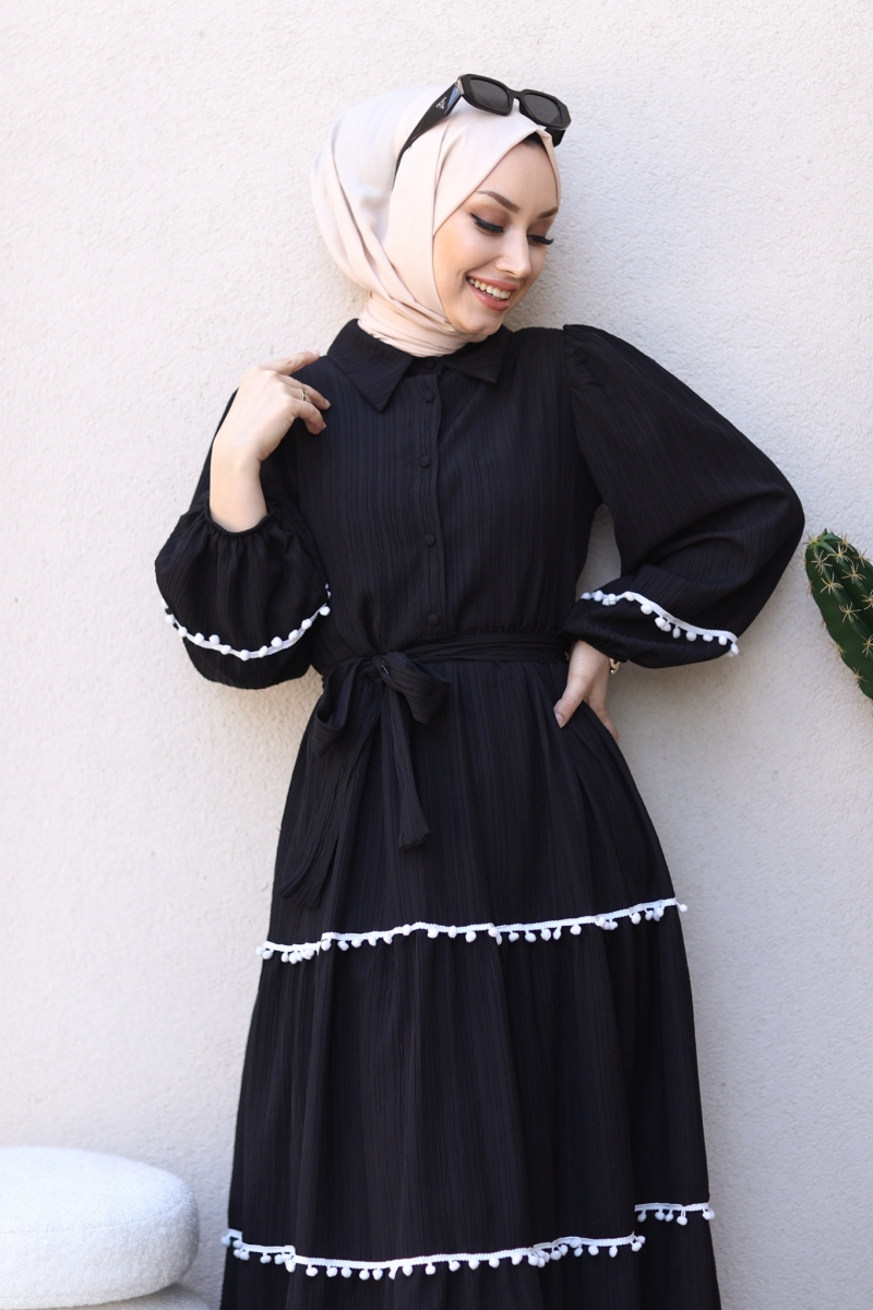 Milen Siyah Elbise