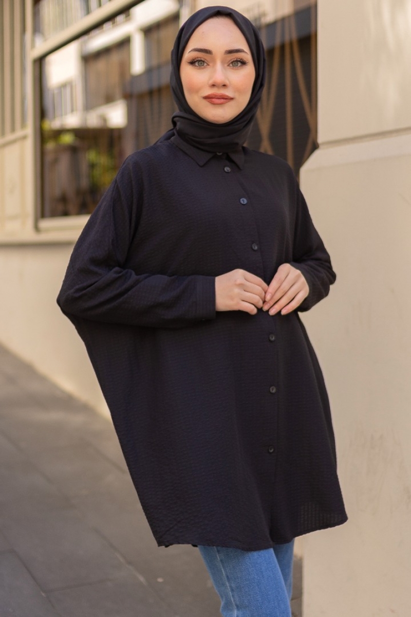 Minia Siyah Tunik