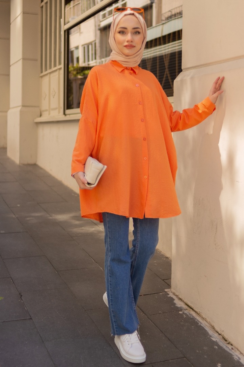 Minia Turuncu Tunik
