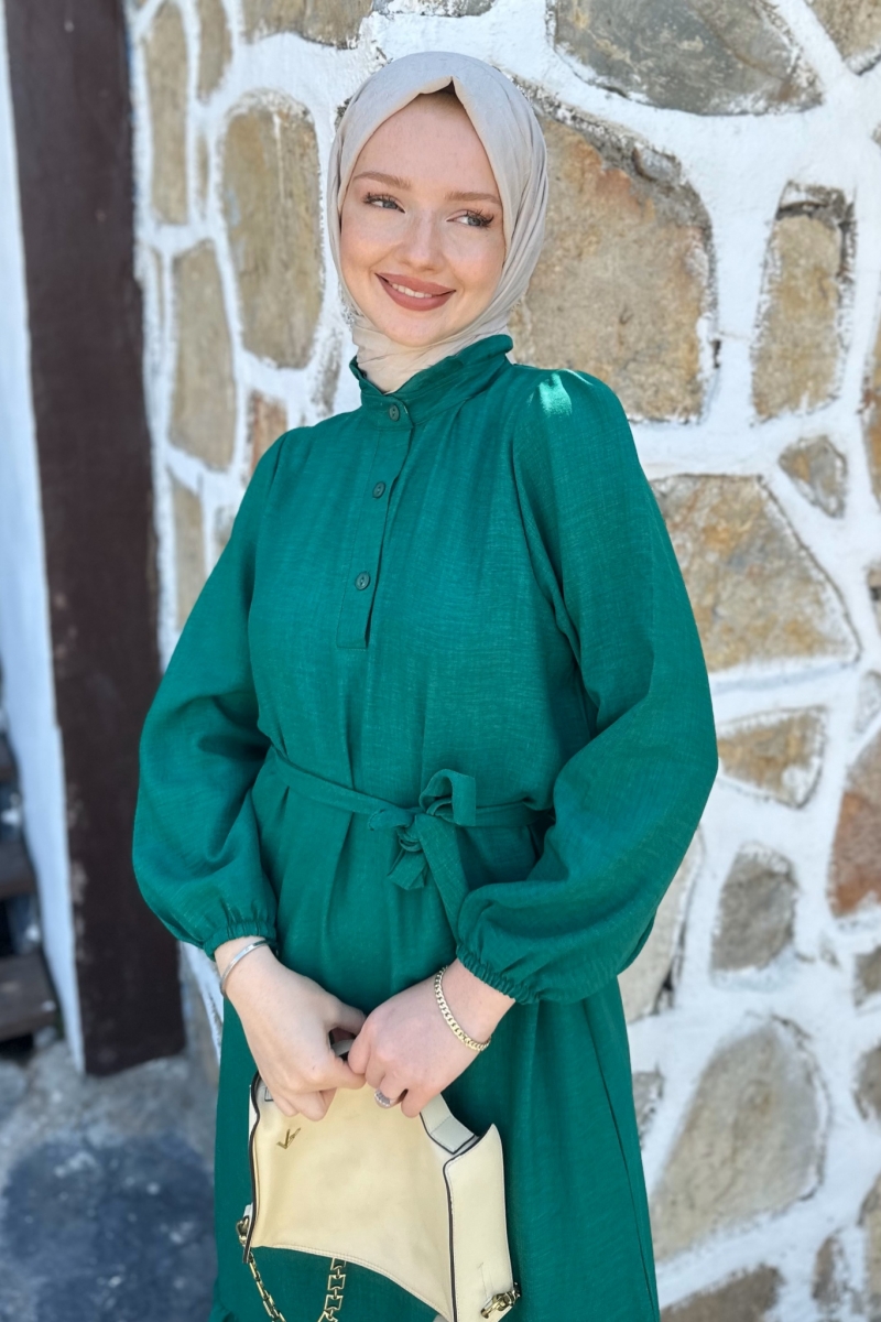 Moly Zümrüt Elbise