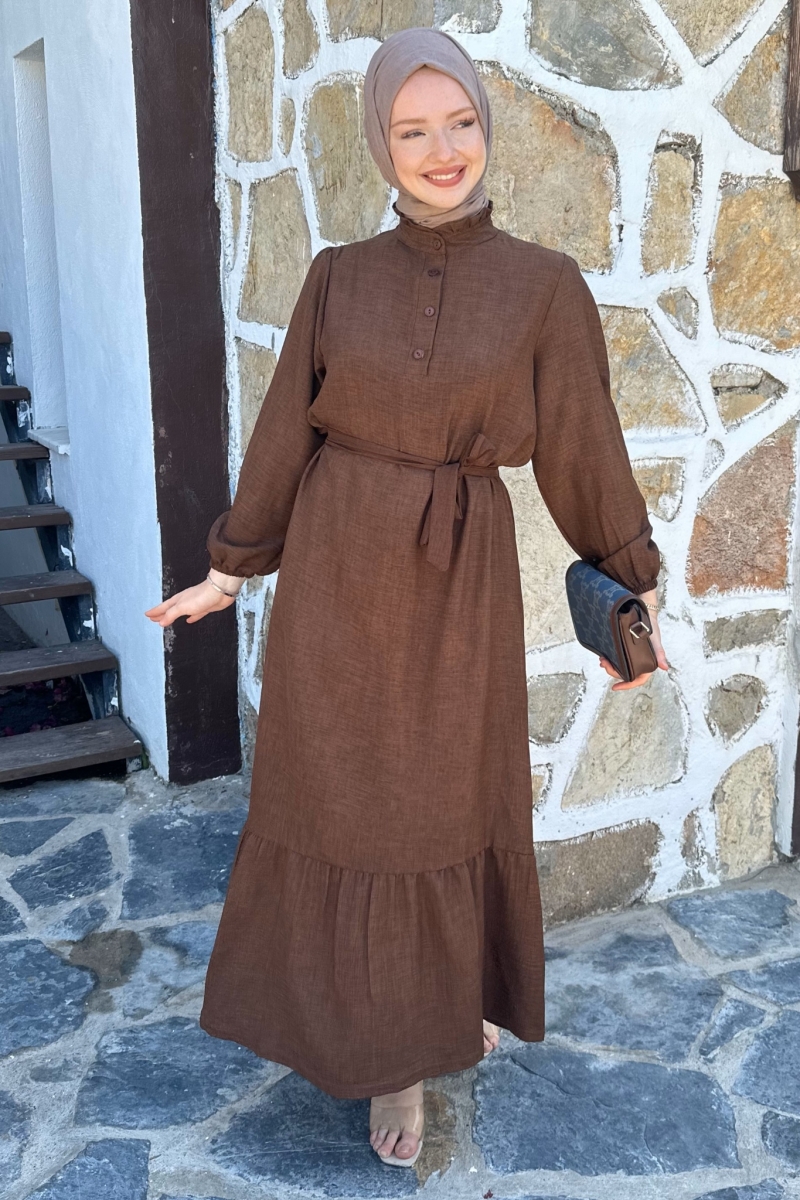Moly Kahverengi Elbise