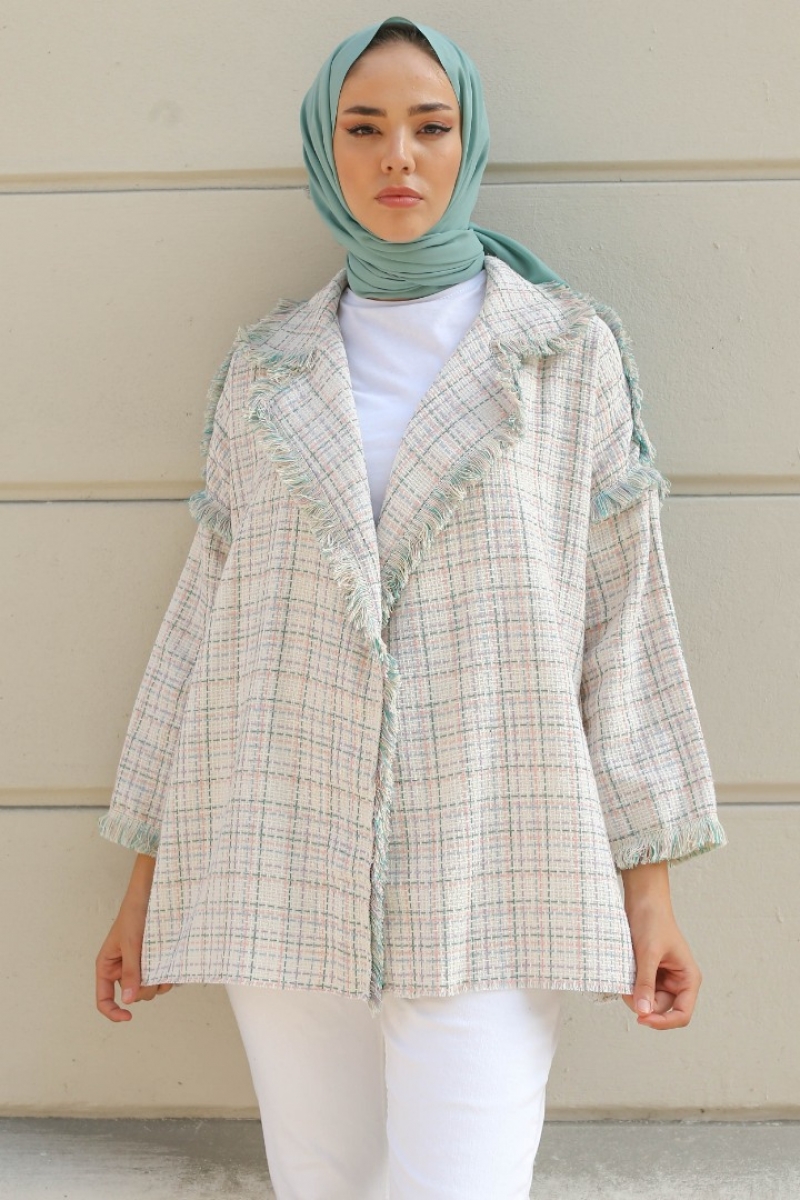 Monaco Mint Yeşili Tüvit Ceket