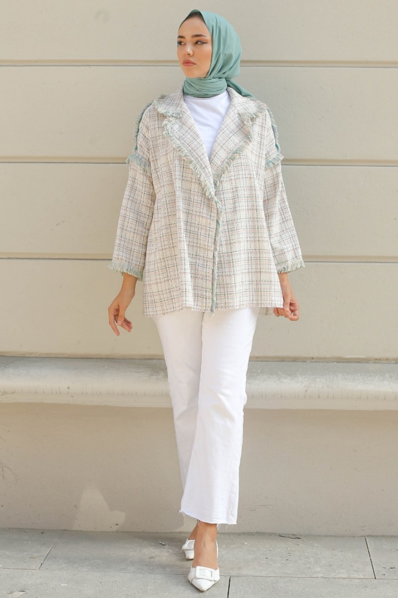 Monaco Mint Yeşili Tüvit Ceket