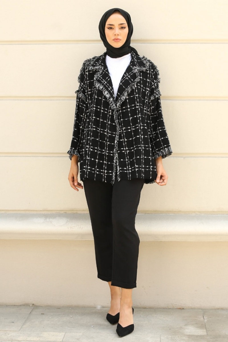 Monaco Siyah Tüvit Ceket