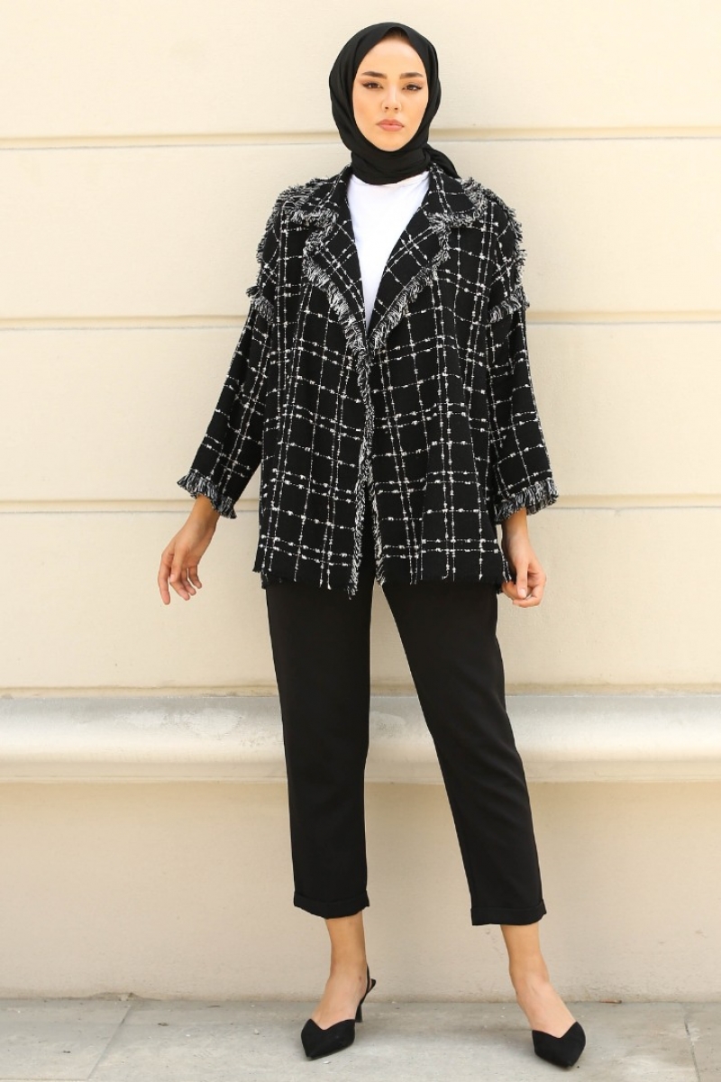 Monaco Siyah Tüvit Ceket