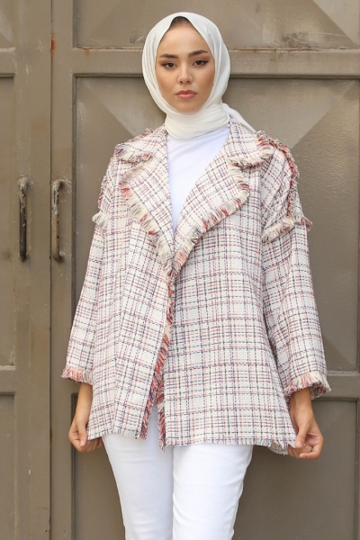 Monaco Beyaz Tüvit Ceket