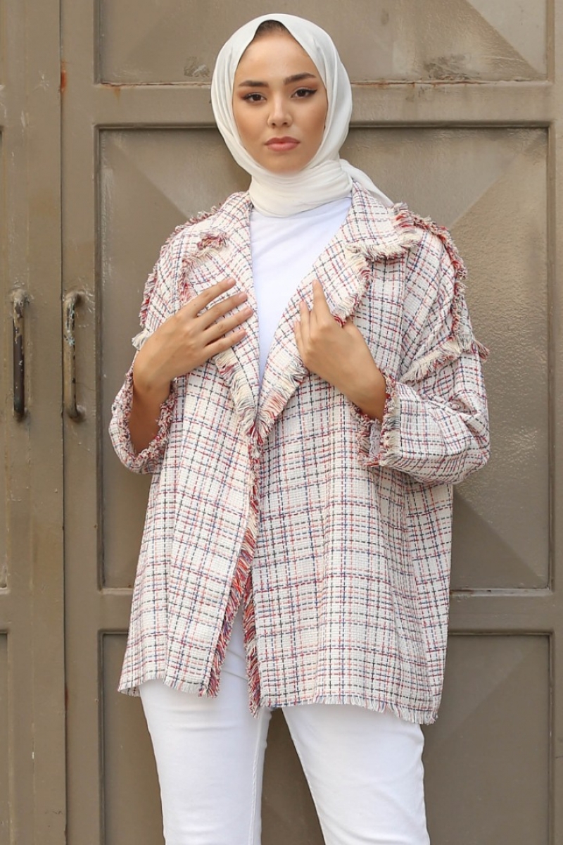 Monaco Beyaz Tüvit Ceket