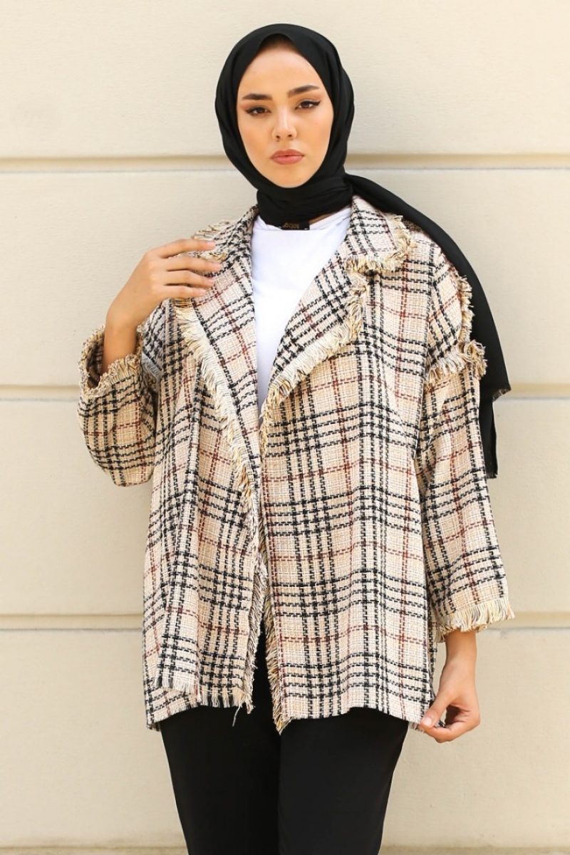 Monaco Bej Tüvit Ceket