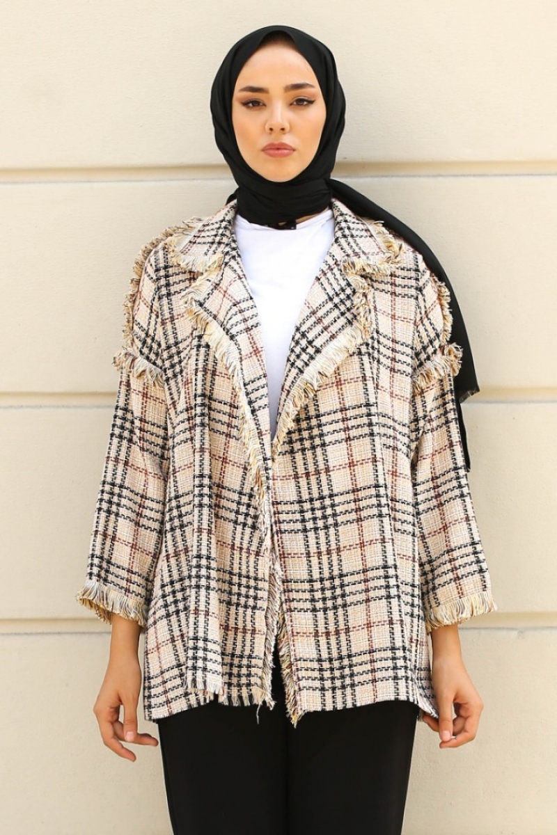 Monaco Bej Tüvit Ceket