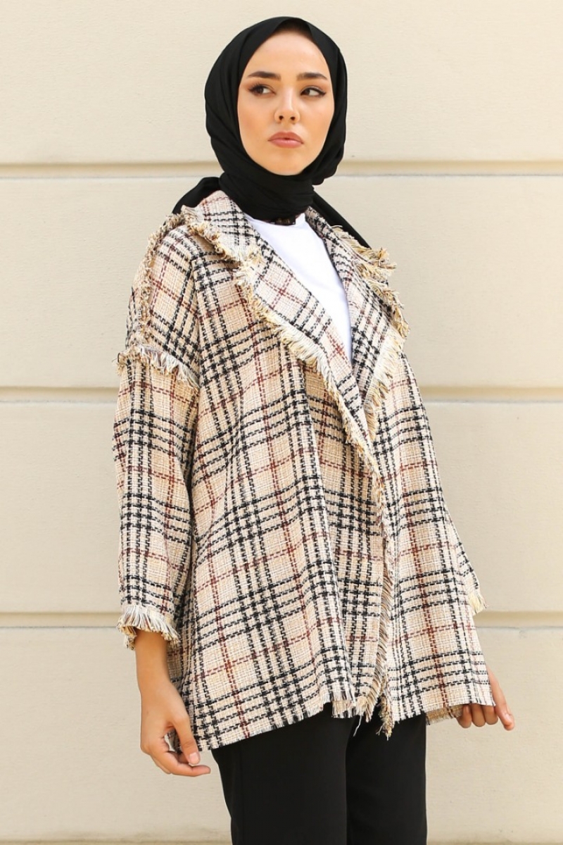 Monaco Bej Tüvit Ceket