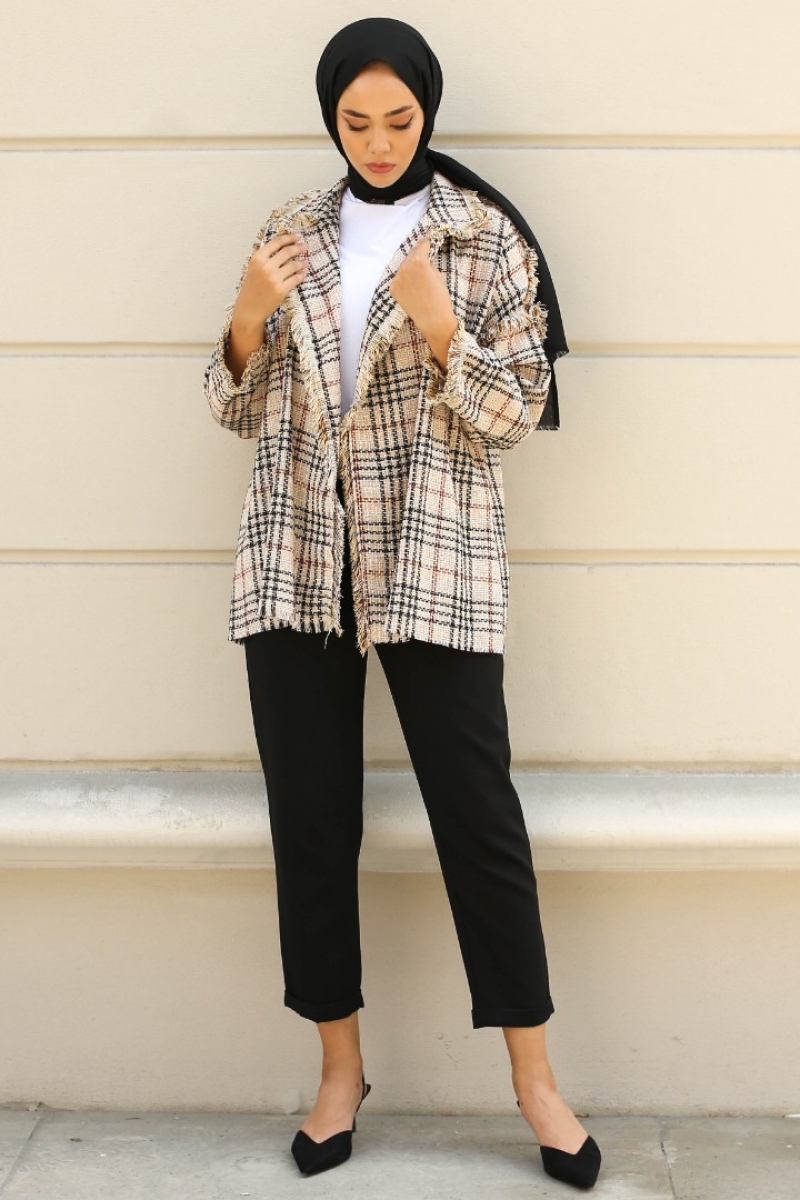 Monaco Bej Tüvit Ceket