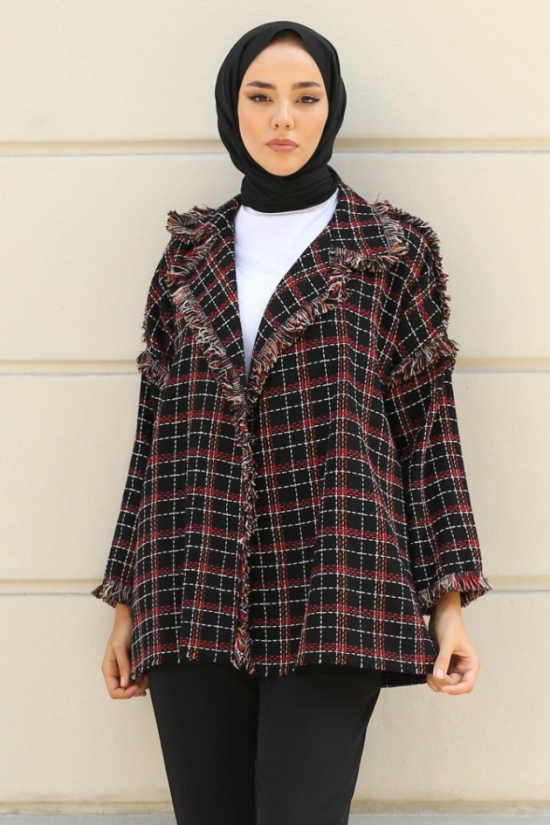 Monaco Kırmızı Tüvit Ceket