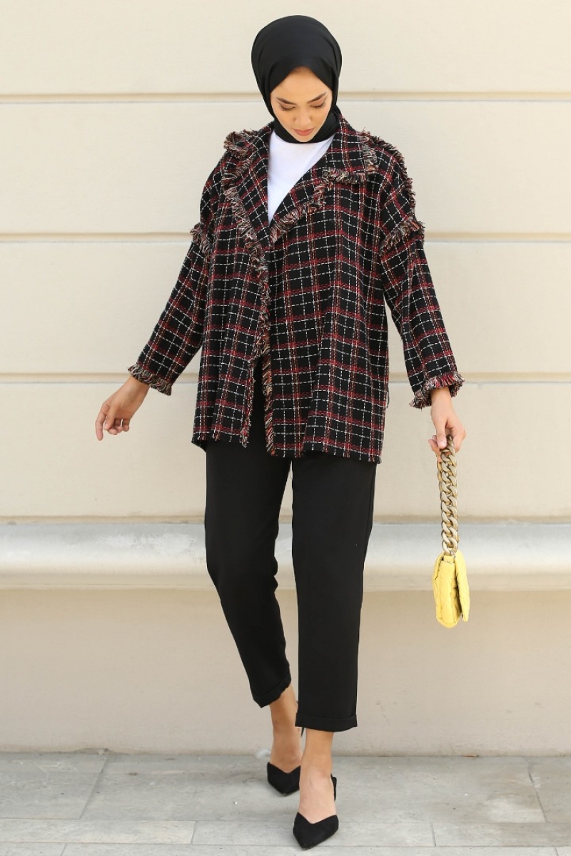 Monaco Kırmızı Tüvit Ceket